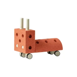 Lille gåbil, burnt orange/dusty green