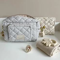 Lille pusletaske, classic stripes blue