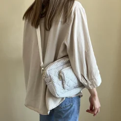 Lille pusletaske, classic stripes blue