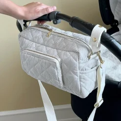 Lille pusletaske, classic stripes blue