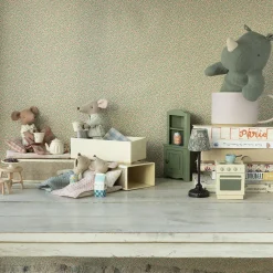 Lillesøstermus i tændstikæske