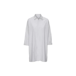 Lina lang skjorte, white/grey