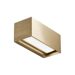 LINEA W1 væglampe, brass
