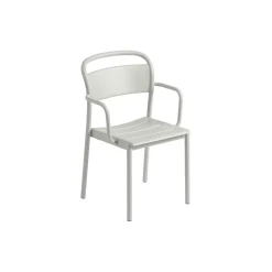 Linear Steel Armchair, grey
