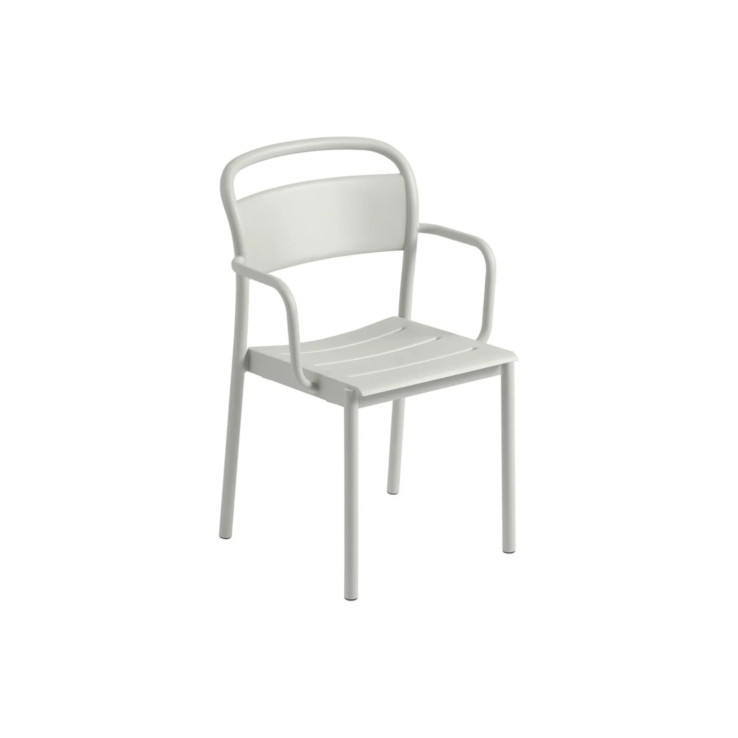 Linear Steel Armchair, grey