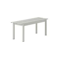 Linear Steel Bench, grey