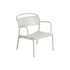 Linear Steel Lounge Armchair, grey