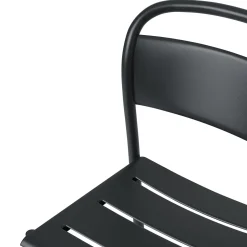 Linear Steel Side Chair, anthracite black