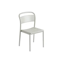 Linear Steel Side Chair, grey