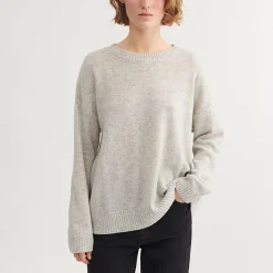 Lise O-Neck, light grey mel.
