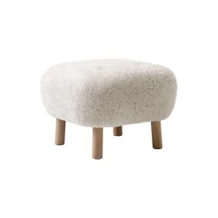 Little Petra VB1 loungestol & fodskammel ATD1, Moonlight/olieret eg