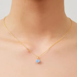 Little Prime Vedhæng, gold/royal blue