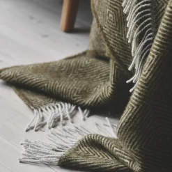 Livø plaid, 02109 seaweed