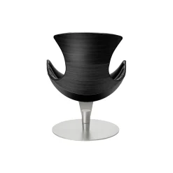 Lobster Chair loungestol, sort eg/krom