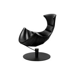 Lobster Chair loungestol, sort eg/sort