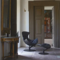 Lobster Chair loungestol, sort eg/sort