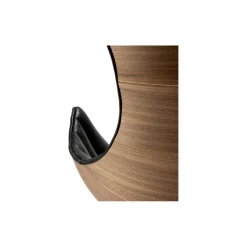 Lobster Chair loungestol, valnød/sort