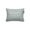 Logo Linen/Cotton Pillow, eucalyptus/white