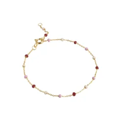 Lola armbånd, guld/rosie