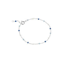 Lola armbånd, sølv/marine