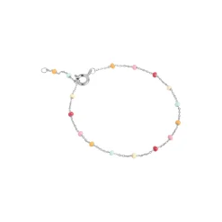 Lola armbånd, sølv/rainbow