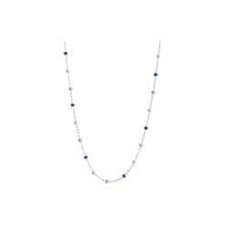 Lola halskæde, sølv/marine