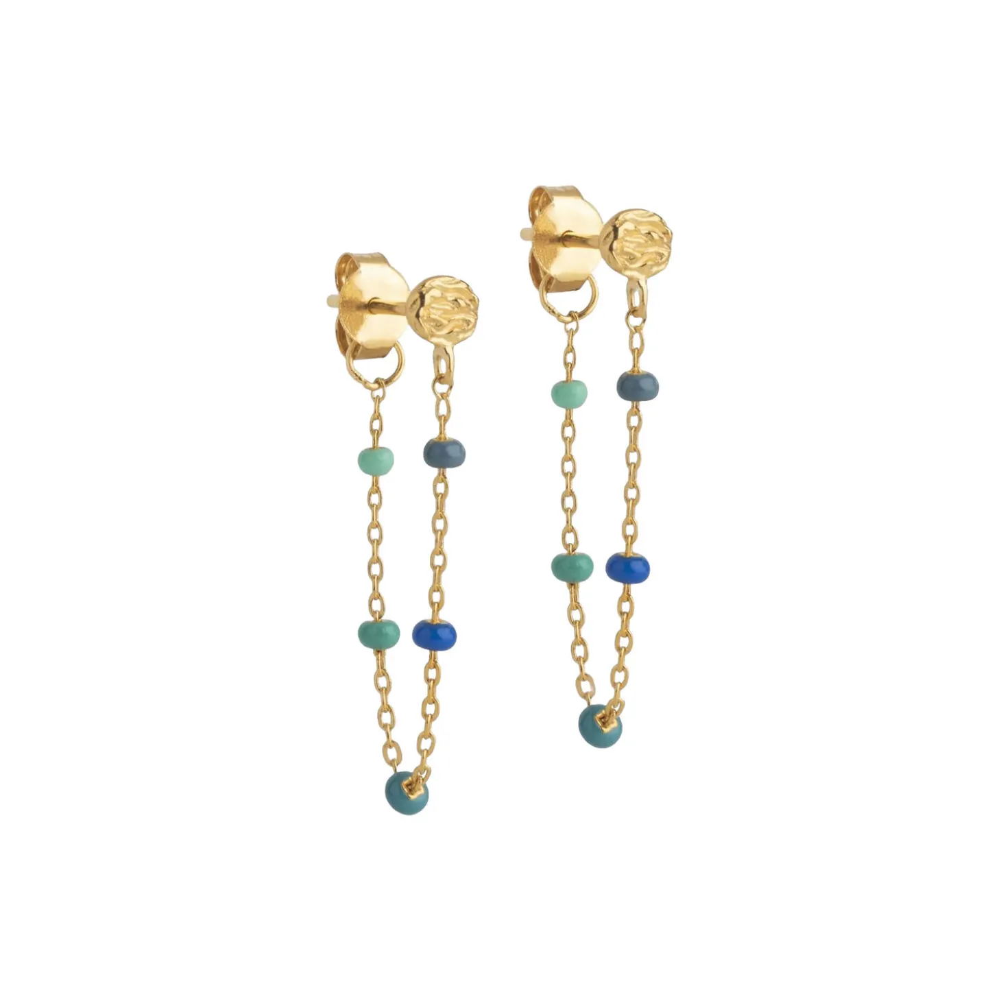 Lola øreringe, guld/atlantic