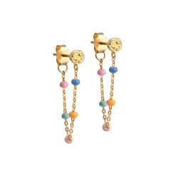 Lola øreringe, guld/lolly