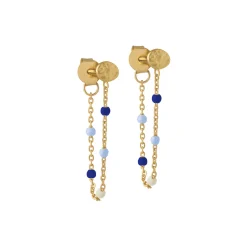 Lola øreringe, sølv/marine