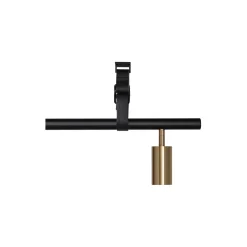 Long John 5 Spot Pendant Black Leather, black/brass
