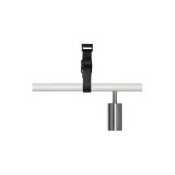 Long John 5 Spot Pendant Black Leather, white/steel