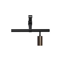 Long John 4 Spot Pendant Black Leather, black/bronze