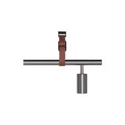 Long John 4 Spot Pendant Brown Leather, steel