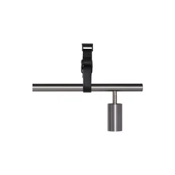 Long John 5 Spot Pendant Black Leather, steel