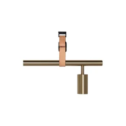 Long John 5 Spot Pendant Nature Leather, brass