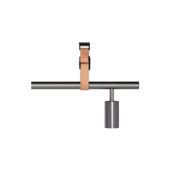 Long John 4 Spot Pendant Nature Leather, steel