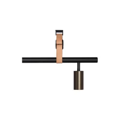 Long John 4 Spot Pendant Nature Leather, black/bronze