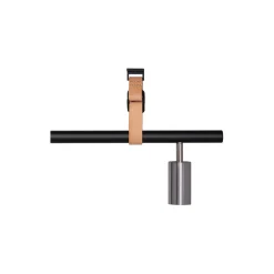 Long John 4 Spot Pendant Nature Leather, black/steel