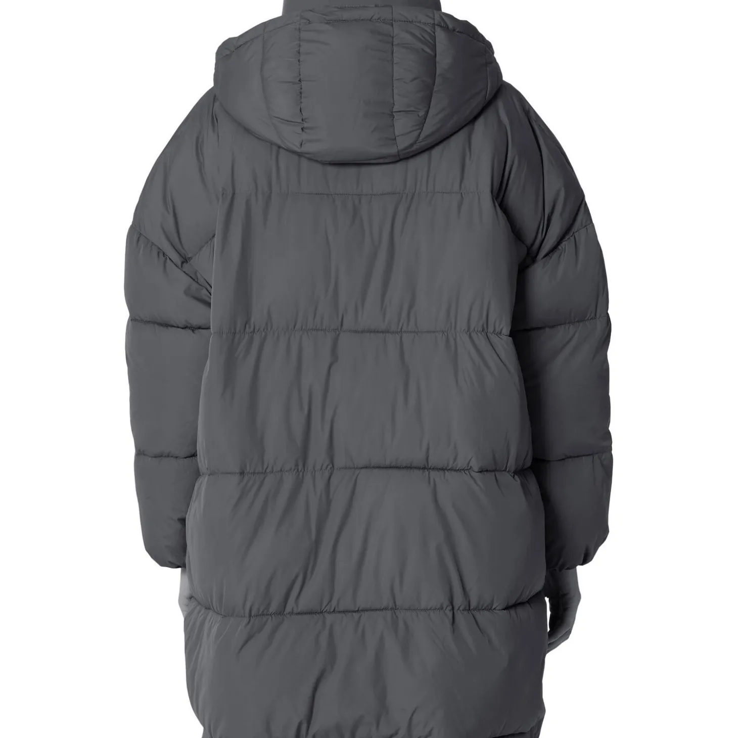 Long Padded Coat, ombre blue