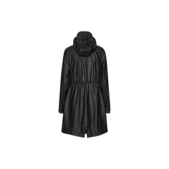 Long Parka Rain Jacket, black beauty