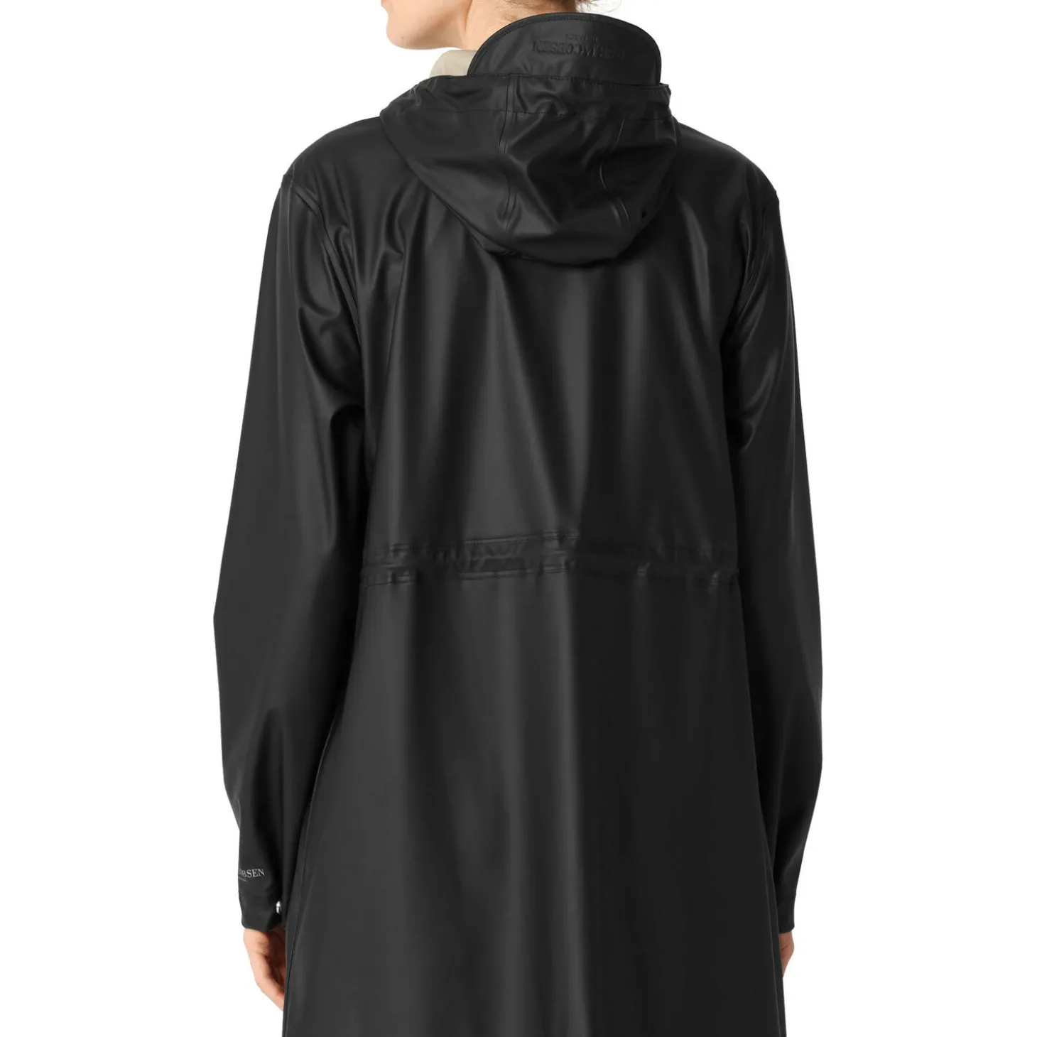Long Parka Rain Jacket, black beauty