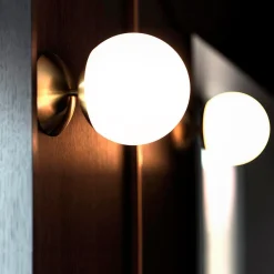 Lord 1 Ceiling/Wall Lamp, brass/opal