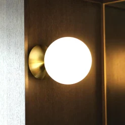 Lord 1 Ceiling/Wall Lamp, brass/opal