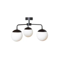 Lord 3 Chandelier, black/opal