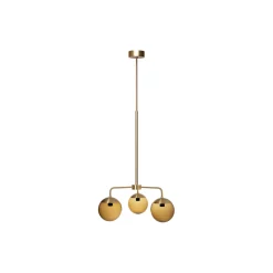 Lord 3 Chandelier, brass/brown