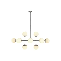 Lord Ballroom Lamp, steel/opal