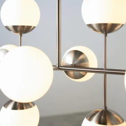 Lord Ballroom Lamp, steel/opal