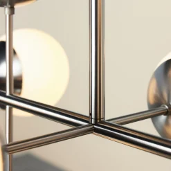 Lord Ballroom Lamp, steel/opal