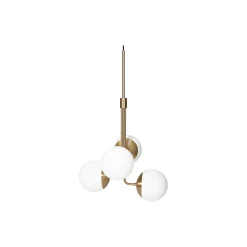 Lord Bouquet Chandelier, brass/opal