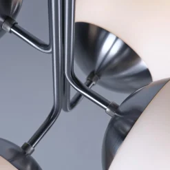 Lord Bouquet Chandelier, steel/opal